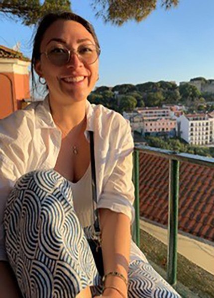 doctor Mccabe sitting outside in the sun